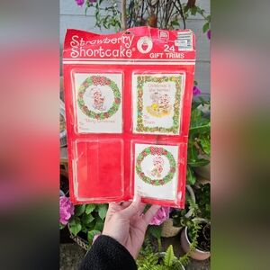 Strawberry Shortcake trims. Vintage. Set not complete